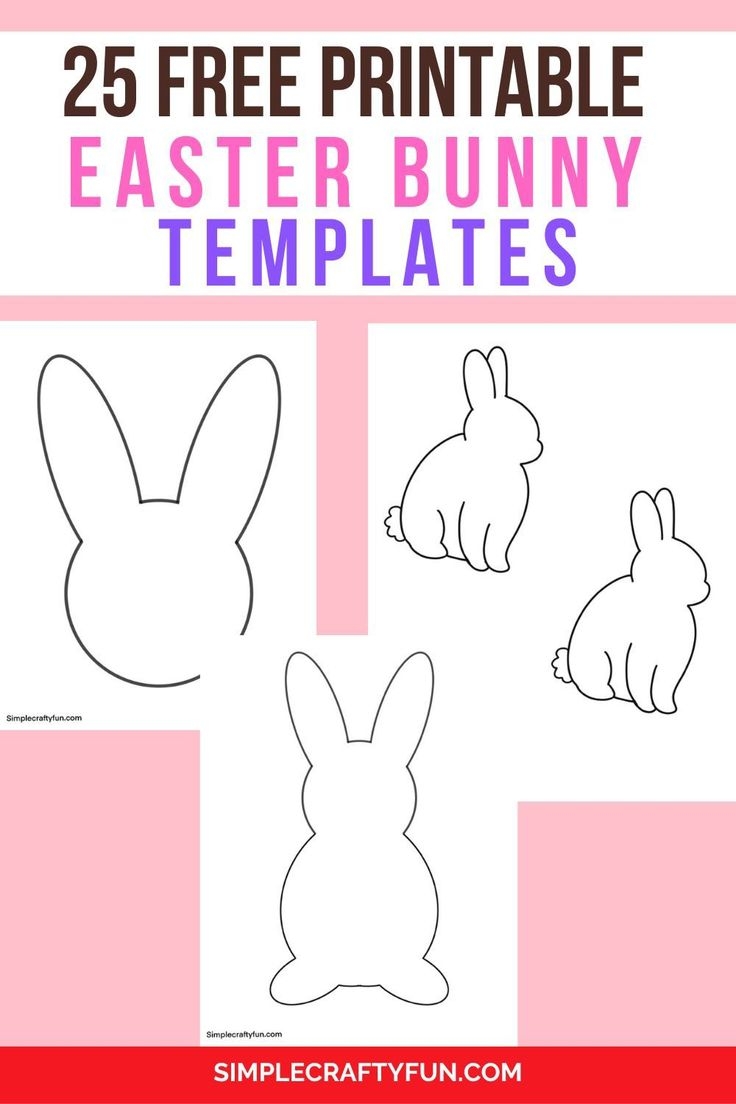 Printable Easter Rabbit Template Printable Easter Rabbit Template
