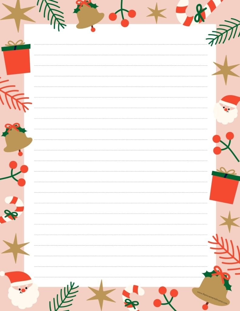 Printable Christmas Paper Templates Printable Christmas Paper Templates