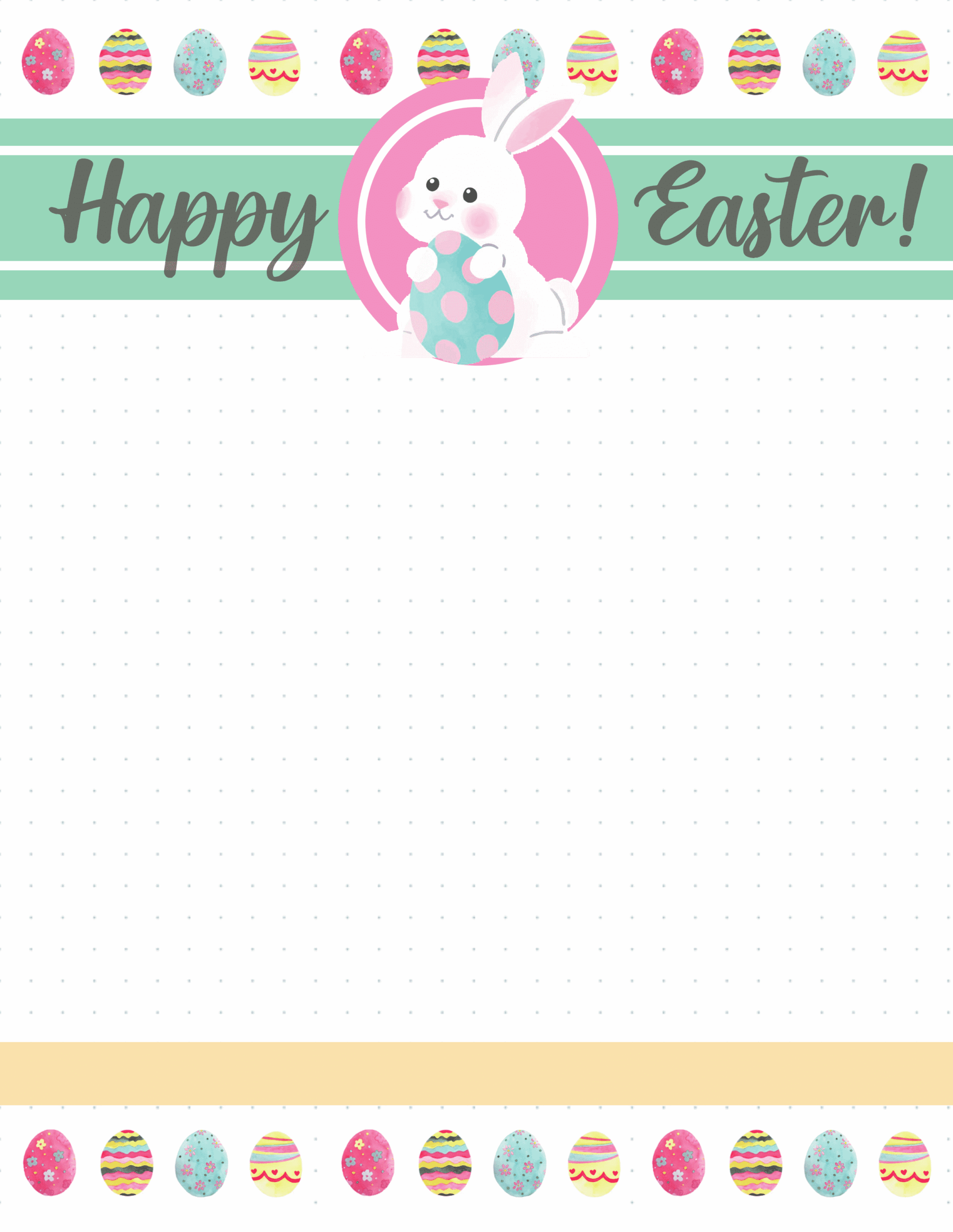 Easter Letter Templates Printable