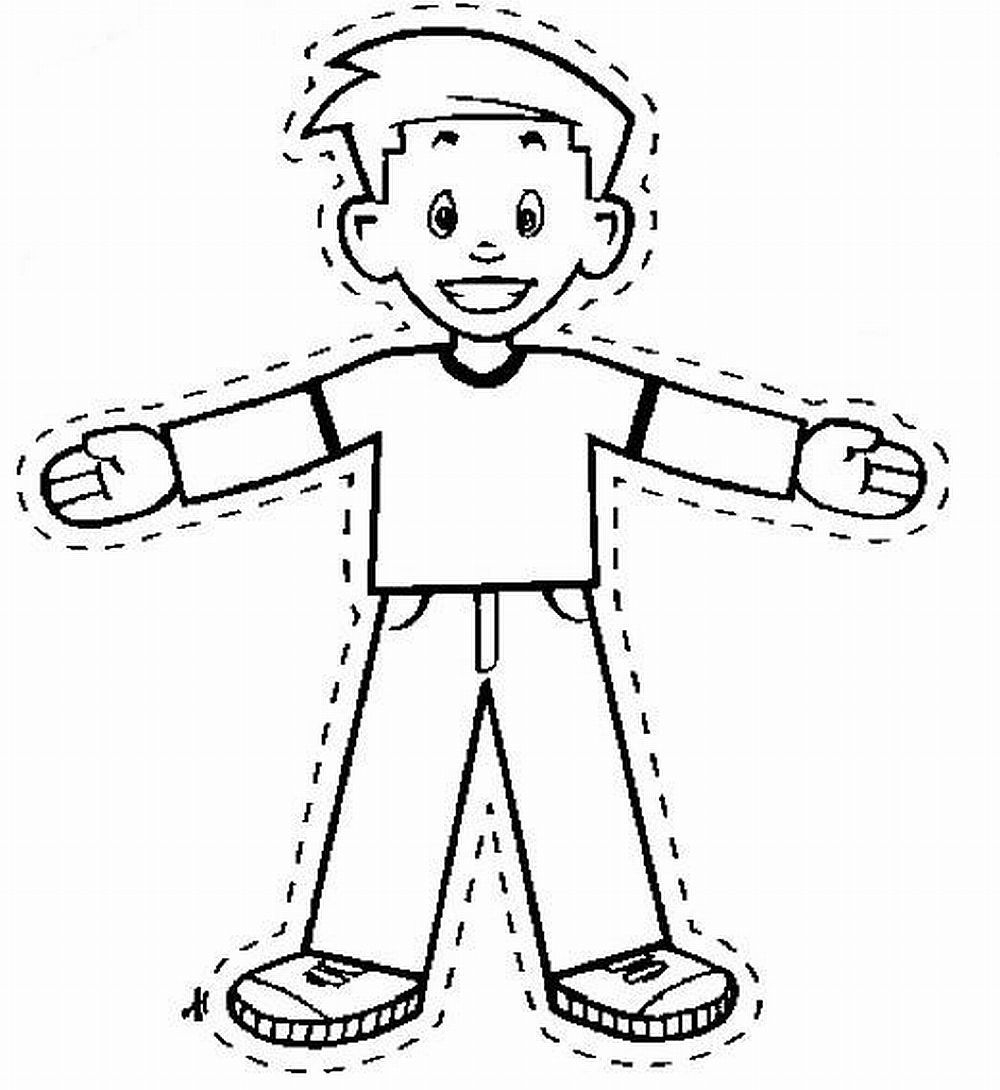 Cut Out Printable Flat Stanley Template