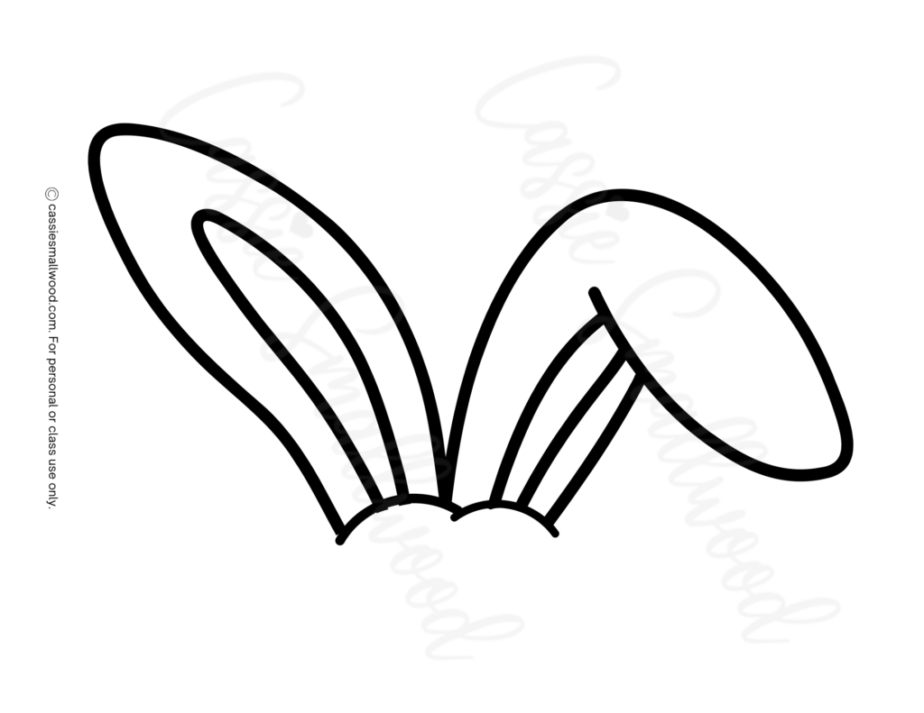 Printable Easter Bunny Ears Template