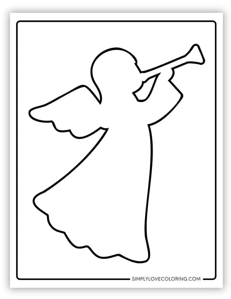 Angel Craft Template Printable