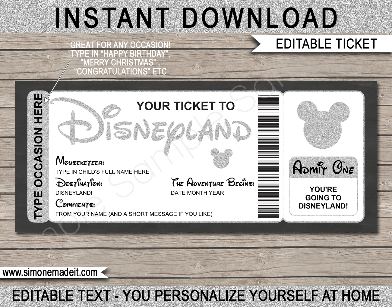 Printable Disney Certificate Template