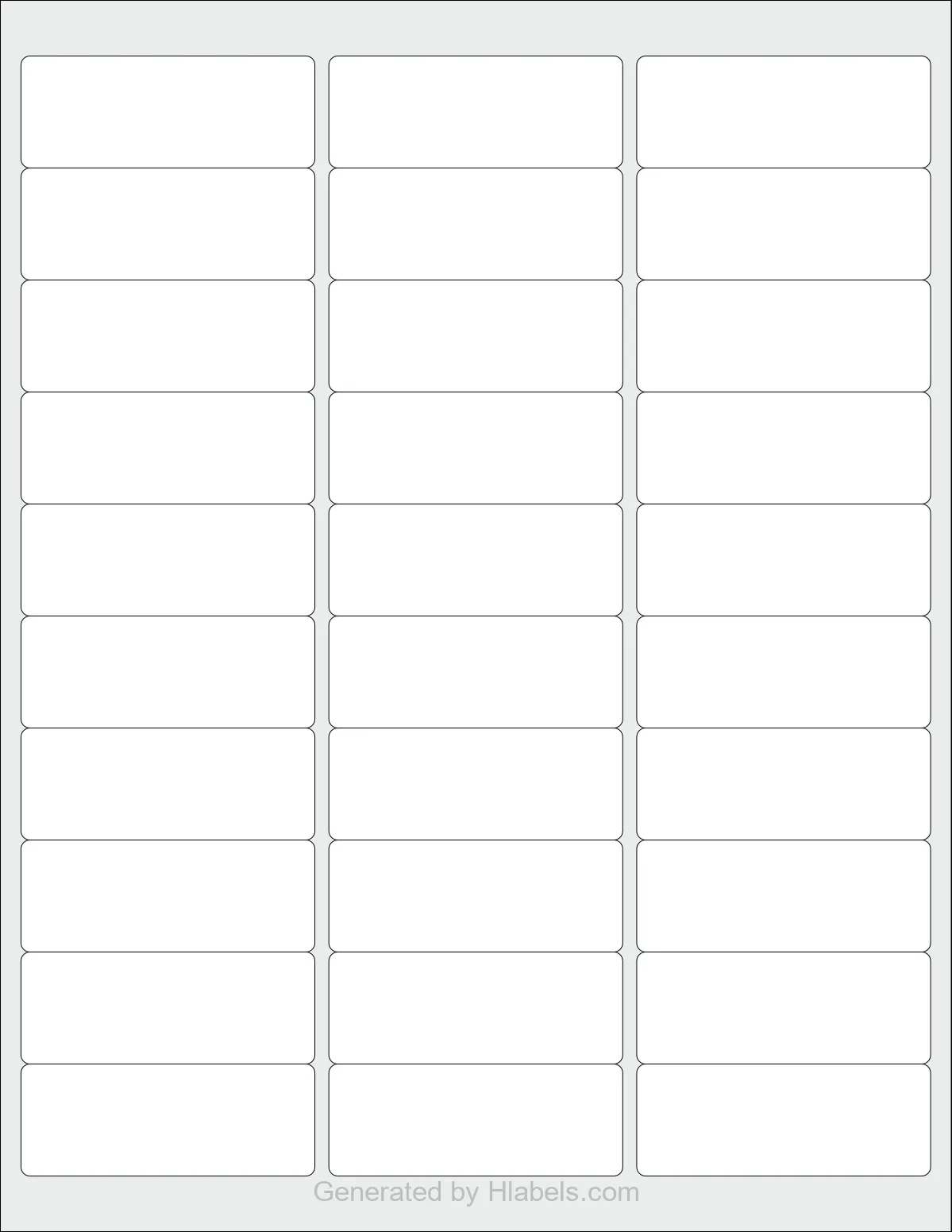 Avery Printable Labels Template