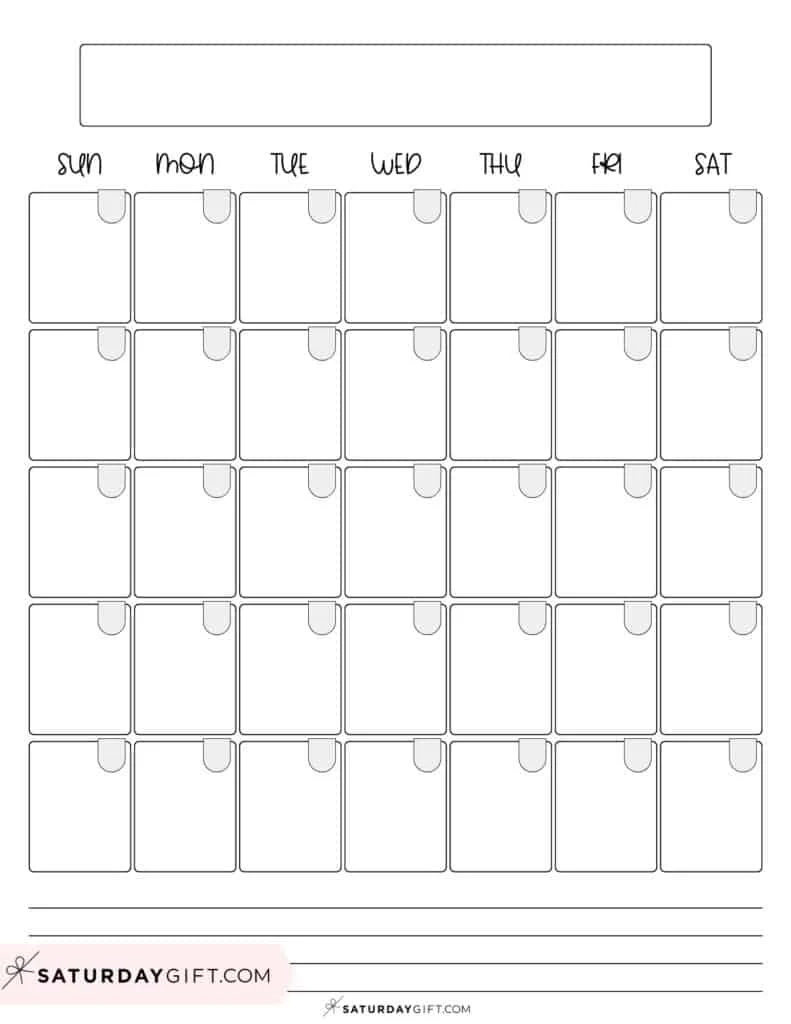 Printable 30 Day Calendar Template Printable 30 Day Calendar Template