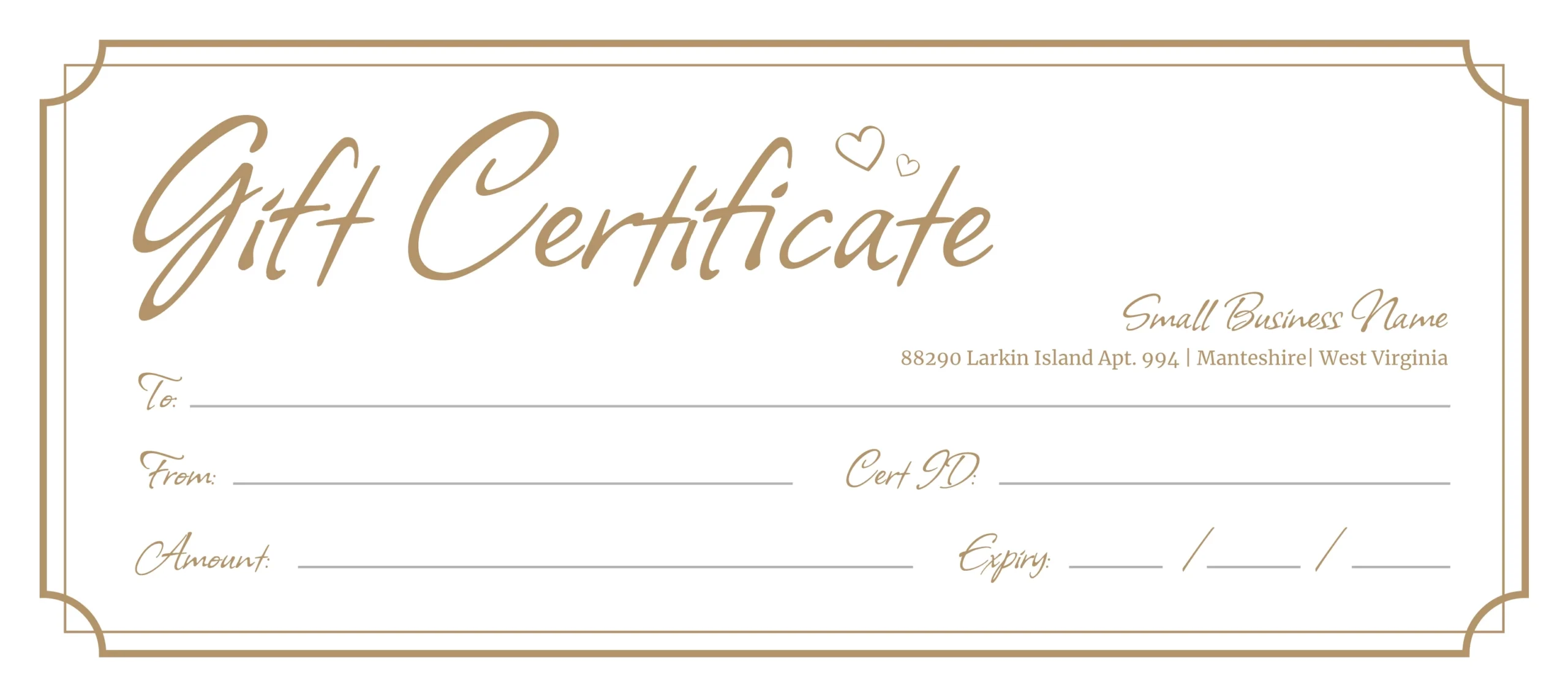 Free Printable Gift Certificates Template