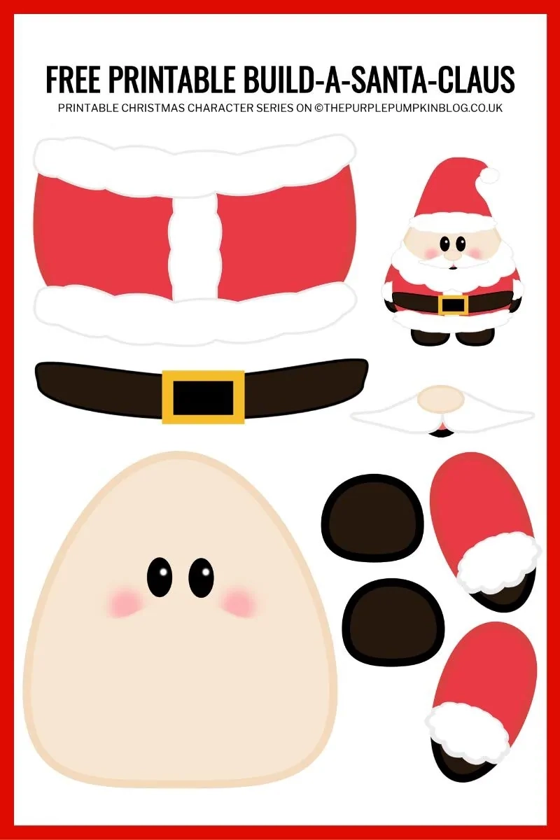 Printable Santa Craft Template