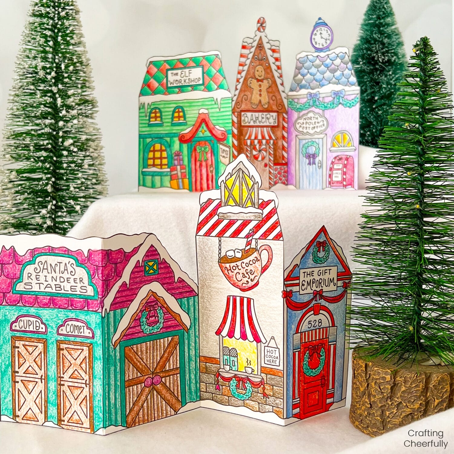 Free Printable Christmas Village Templates Free Printable Christmas Village Templates