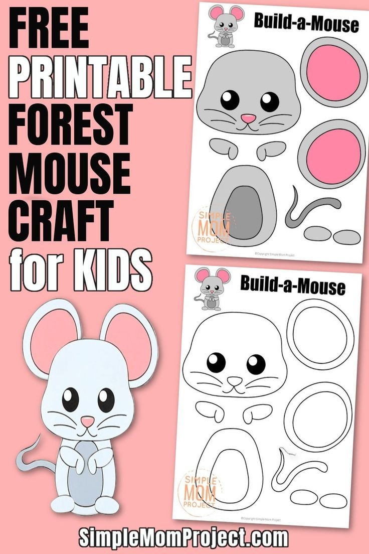 Printable Mouse Craft Template Printable Mouse Craft Template