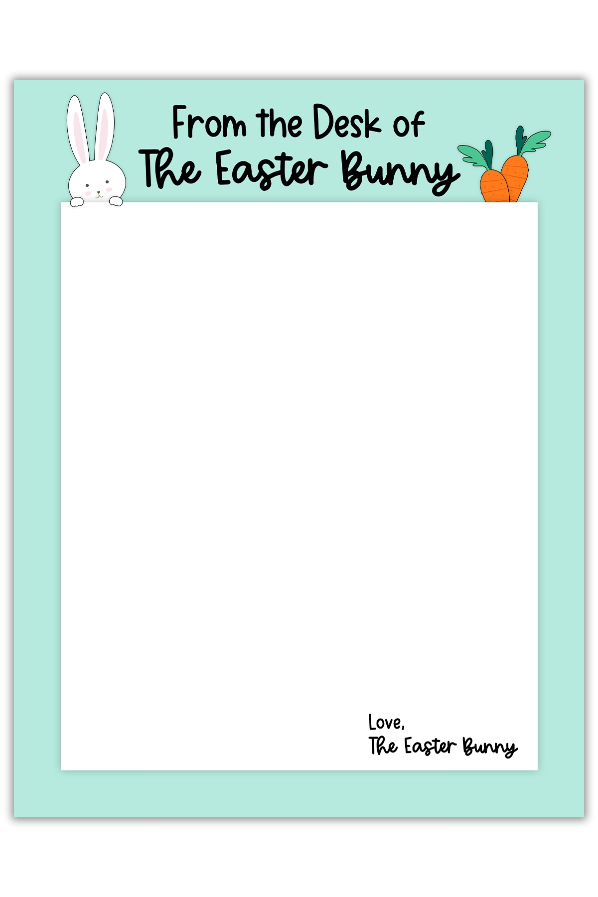 Easter Letter Templates Printable Easter Letter Templates Printable