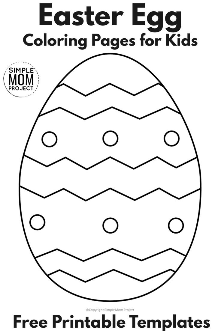 Easter Egg Coloring Pages For Kids With FREE Printable Templates  Easter Egg Coloring Pages For Kids With FREE Printable Templates