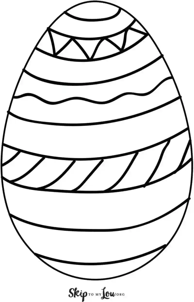 Large Printable Egg Template Large Printable Egg Template
