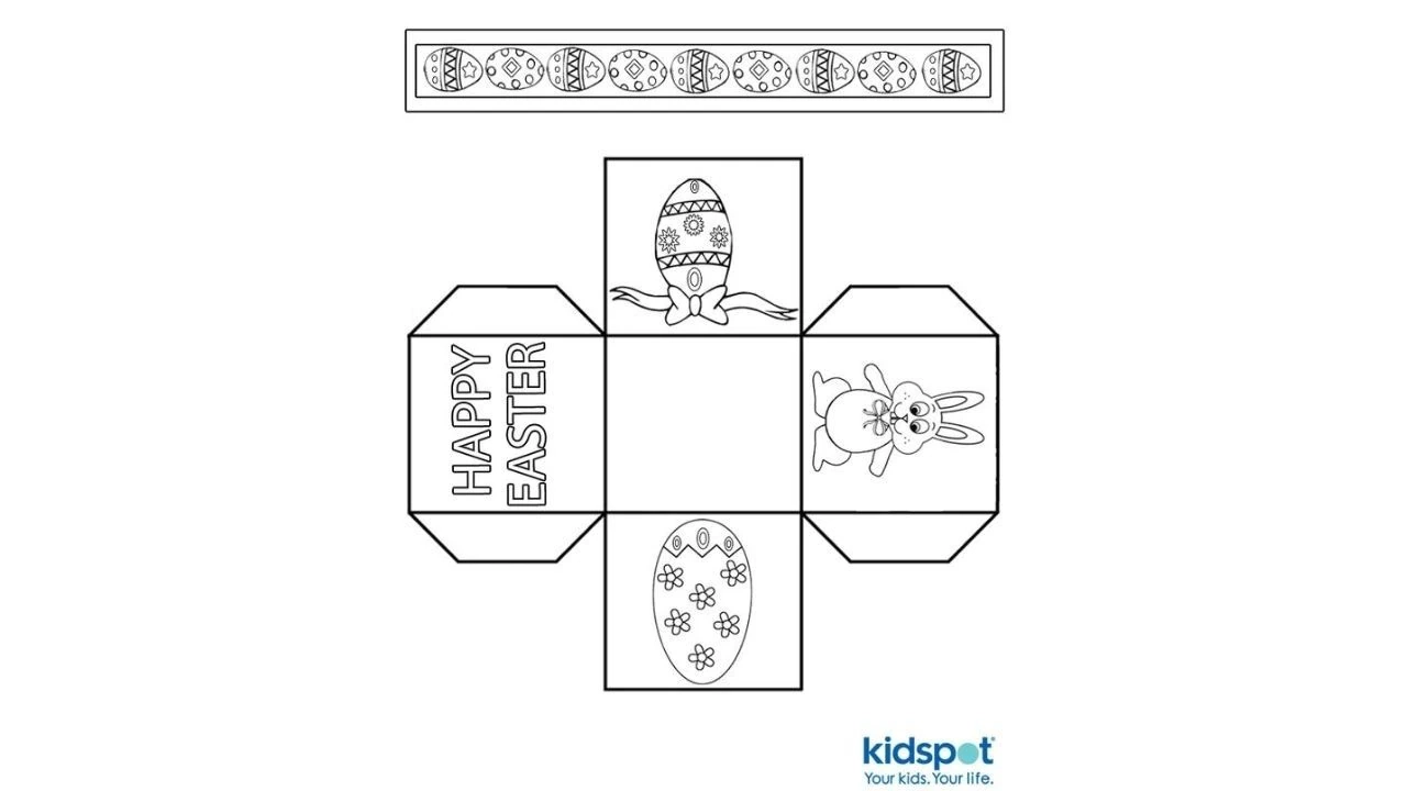 Free Printable Paper Easter Basket Template