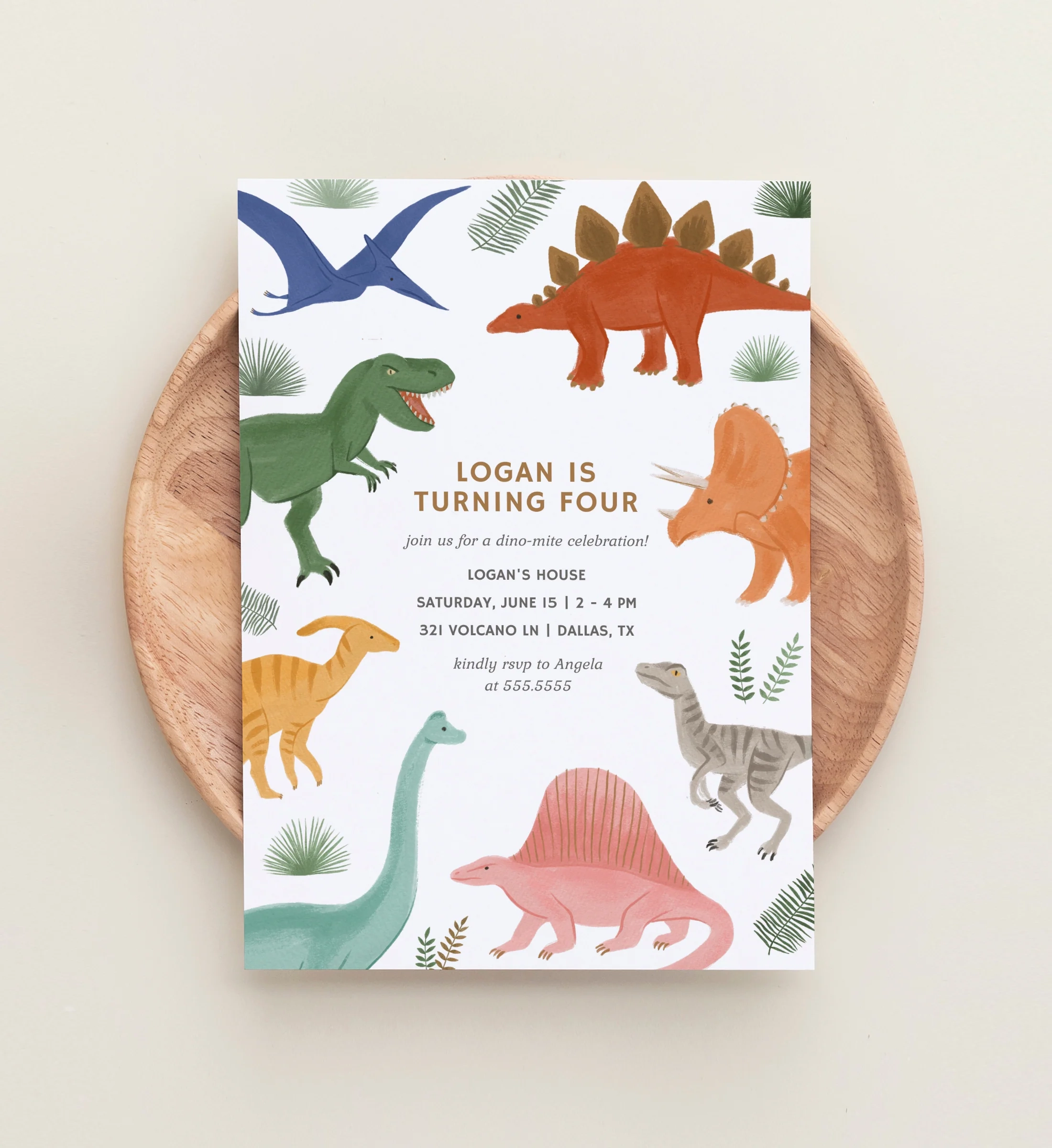 Editable Dinosaur Birthday Party Invitation Template Editable Dinosaur Birthday Party Invitation Template