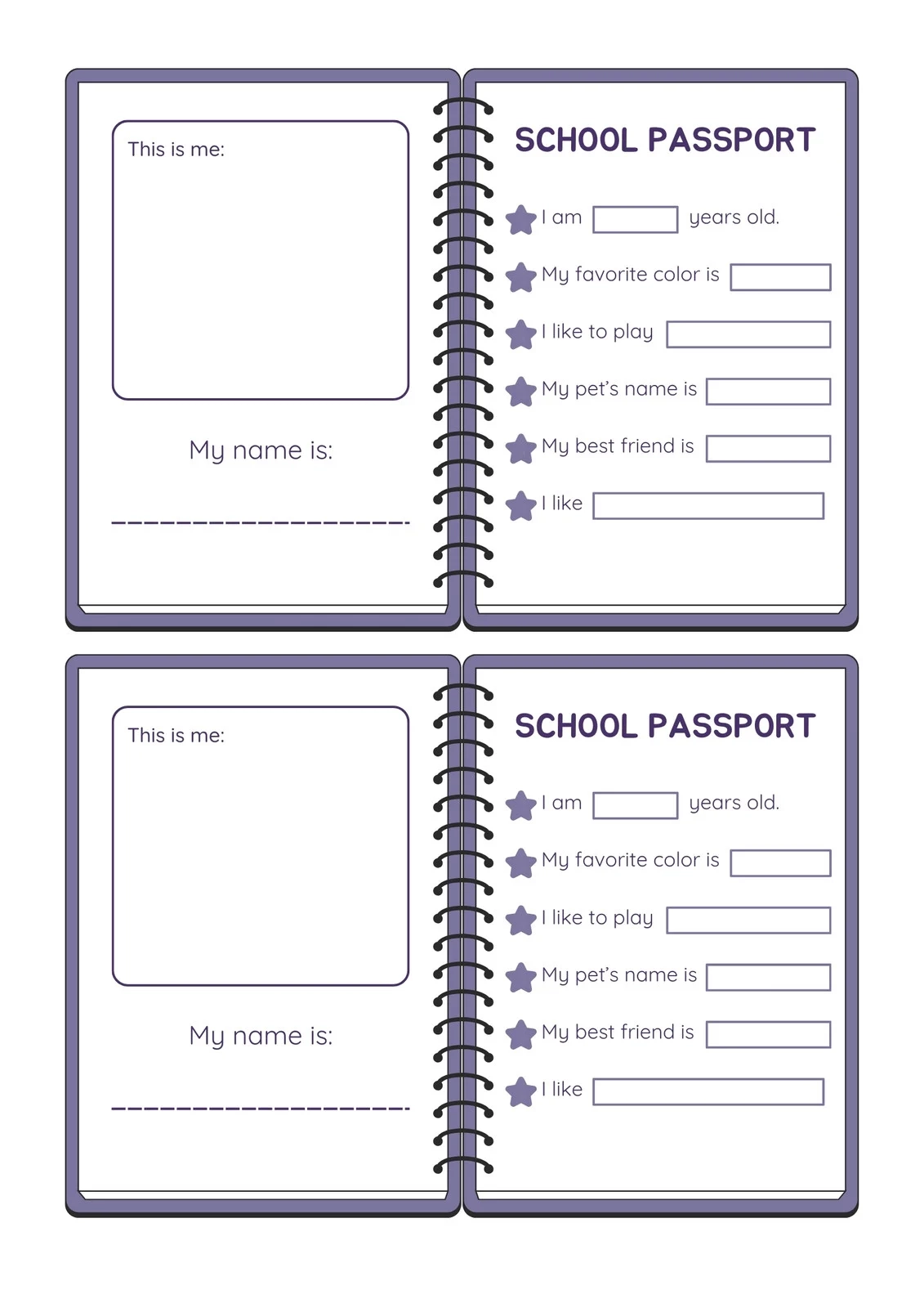 Free And Customizable Passport Templates Free And Customizable Passport Templates