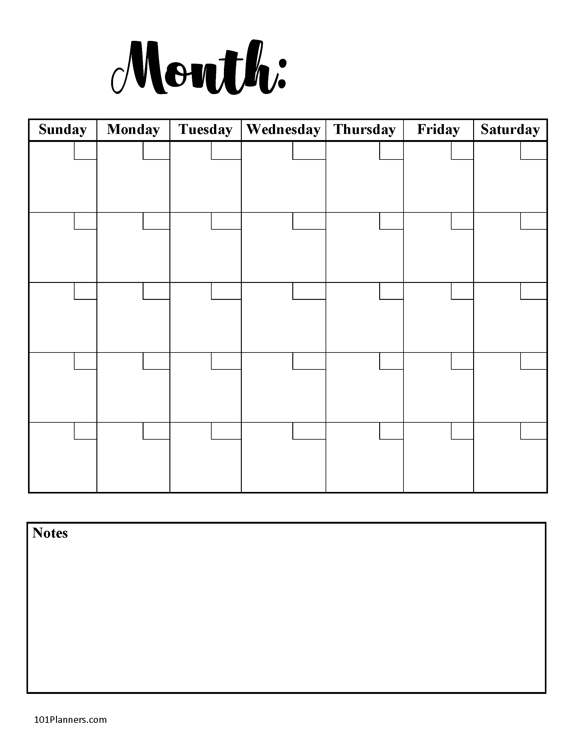 Template Free Printable Cute Blank Calendar Template Free Printable Cute Blank Calendar