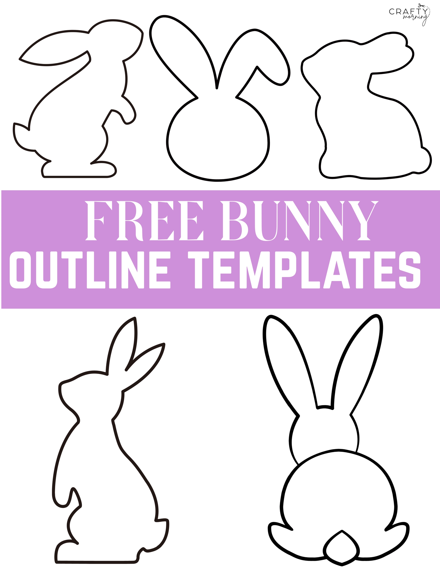 Printable Easter Rabbit Template