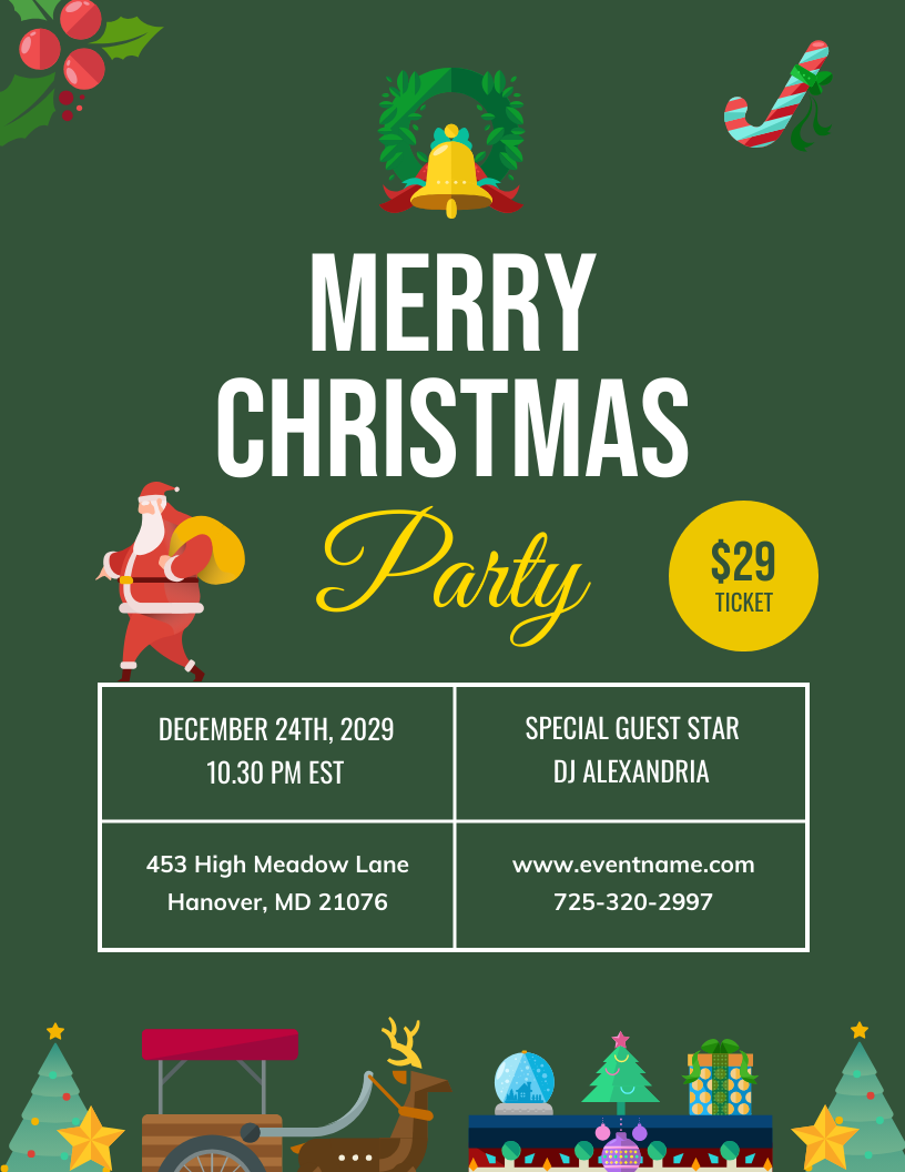 Free Christmas Flyer Templates Printable