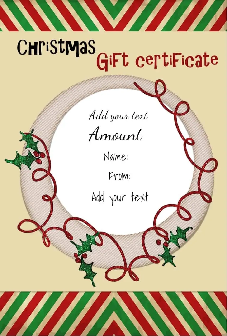 Printable Christmas Certificate Templates Printable Christmas Certificate Templates