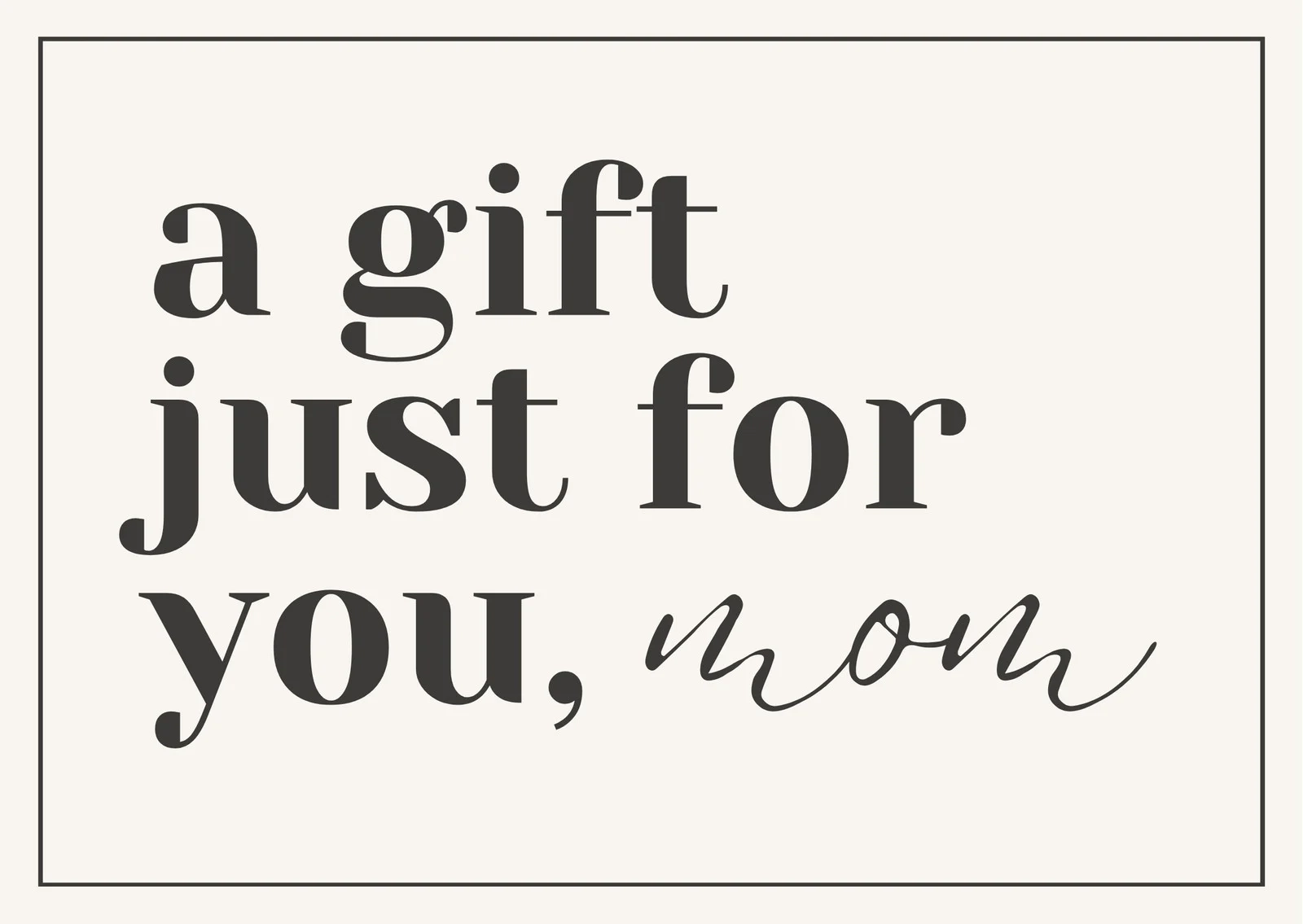 Printable Mother's Day Coupon Template