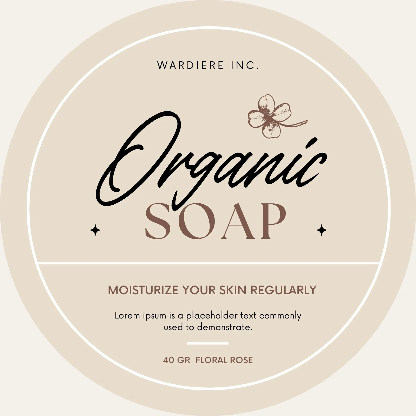 Editable Free Printable Soap Labels Template