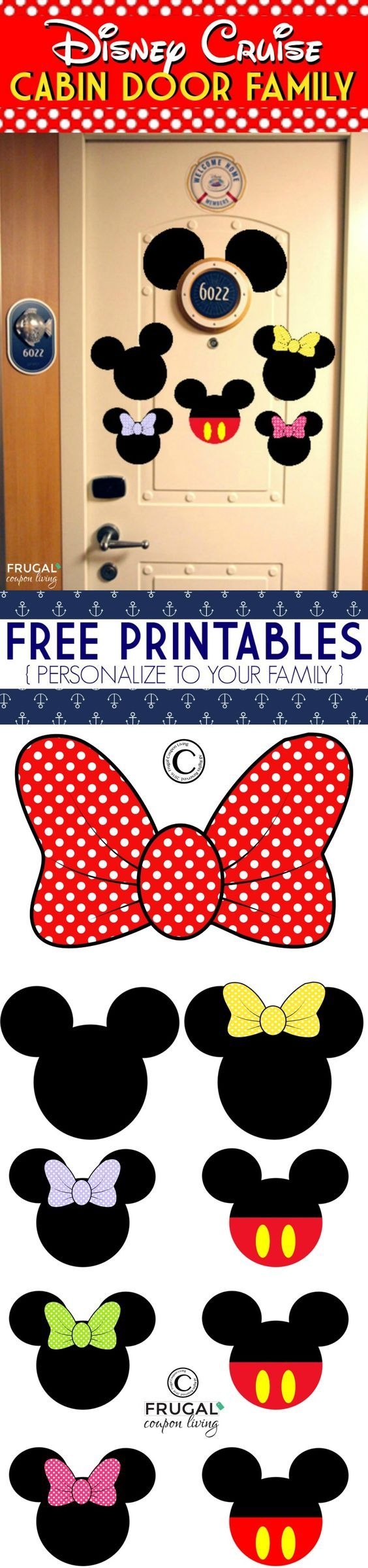 Printable Disney Stateroom Door Magnet Templates Free
