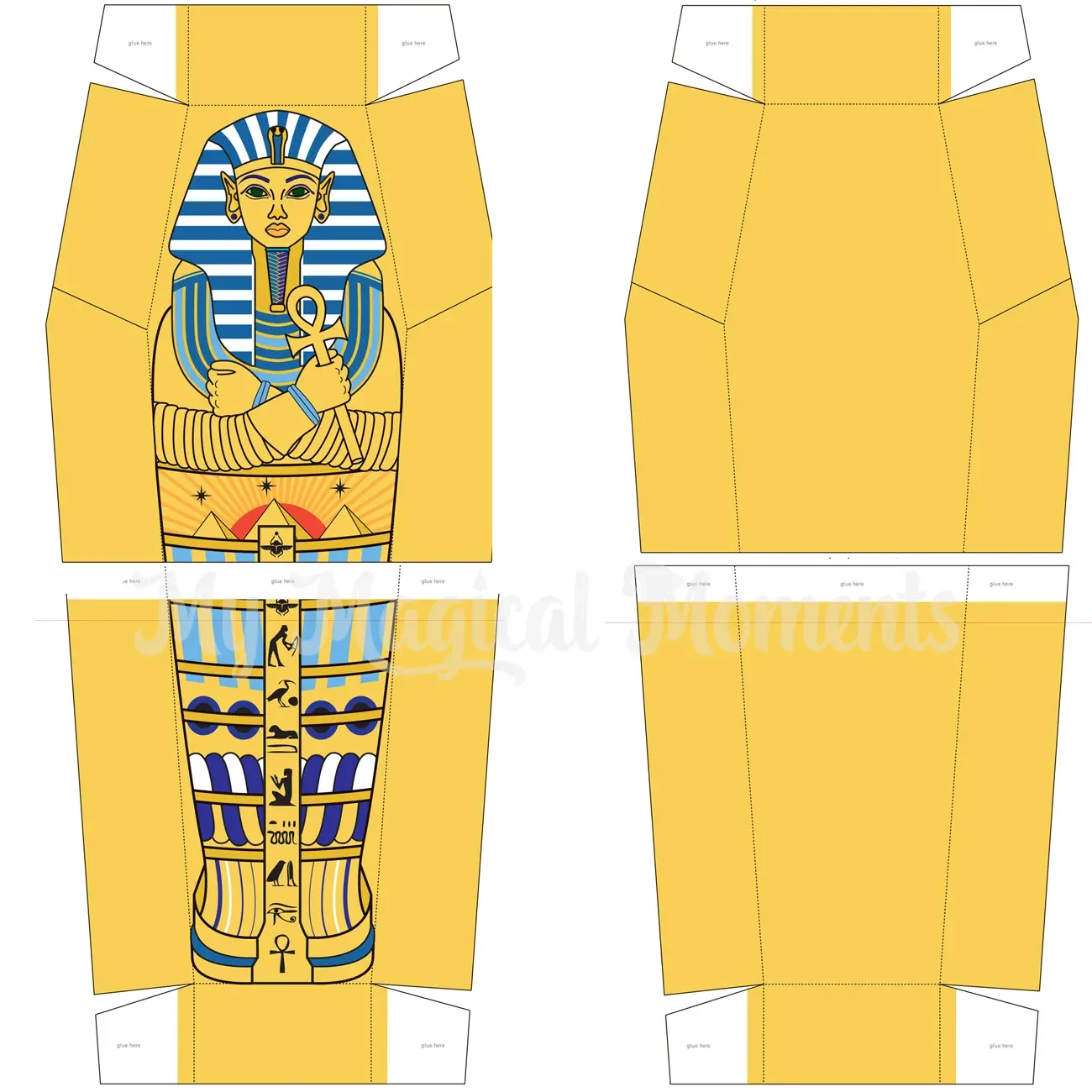 Cut Out Sarcophagus Template Printable