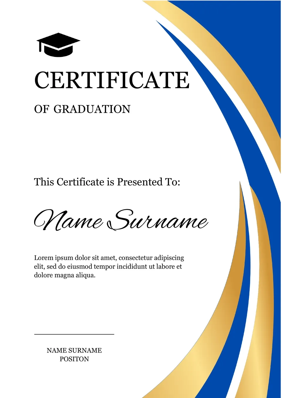 Free Graduation Certificate Template For Google Docs