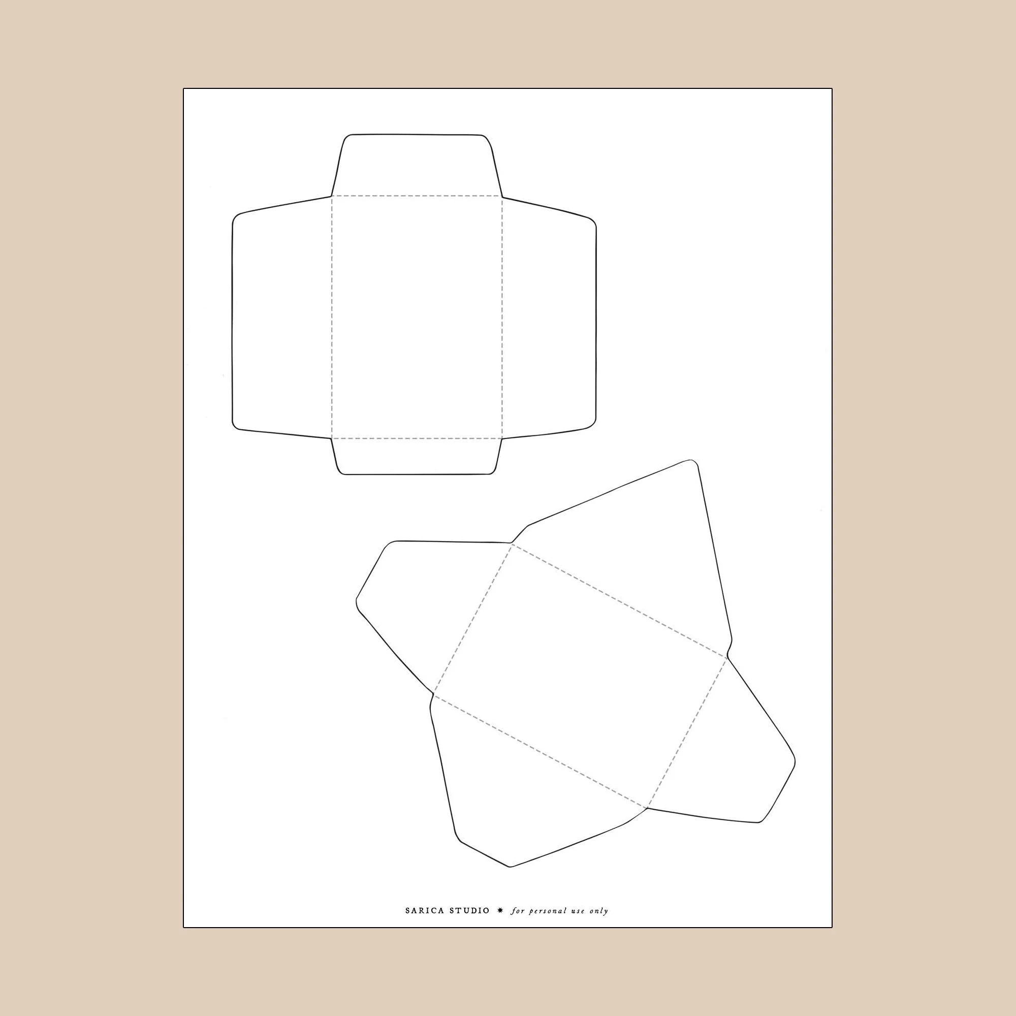 Printable Diy Envelope Template
