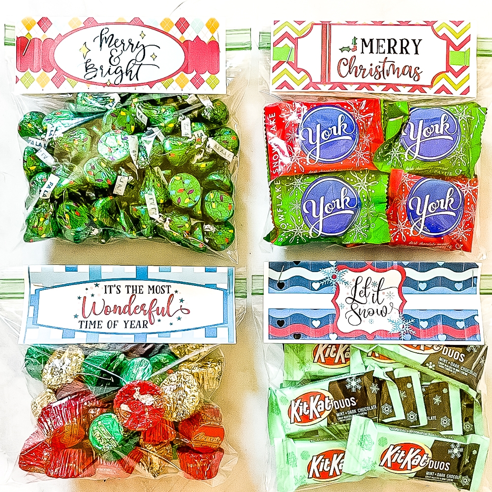 Free Printable Christmas Bag Toppers Templates