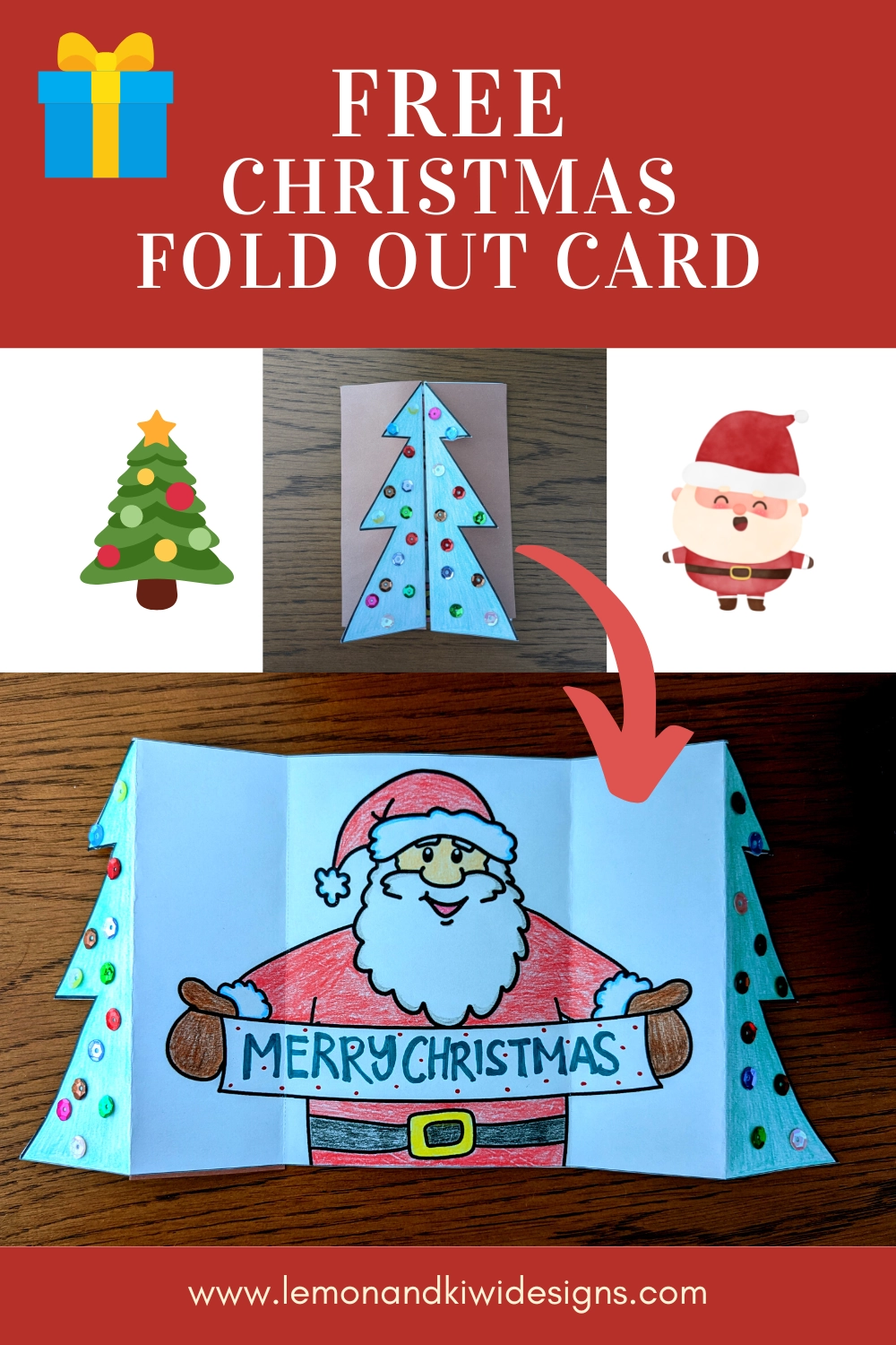 Free Printable Christmas Fold Out Cards Lemon And Kiwi Designs Free Printable Christmas Fold Out Cards Lemon And Kiwi Designs