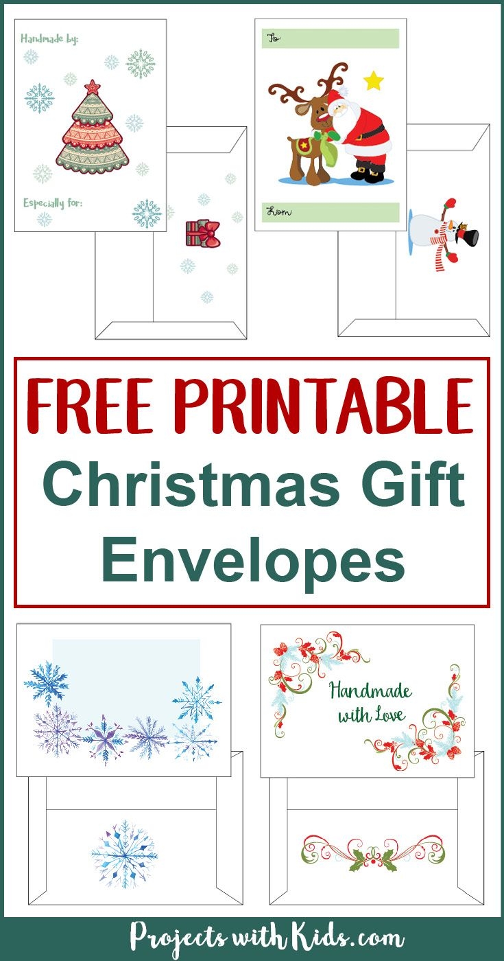 Free Printable Christmas Gift Envelopes Free Printable Christmas Gift Envelopes