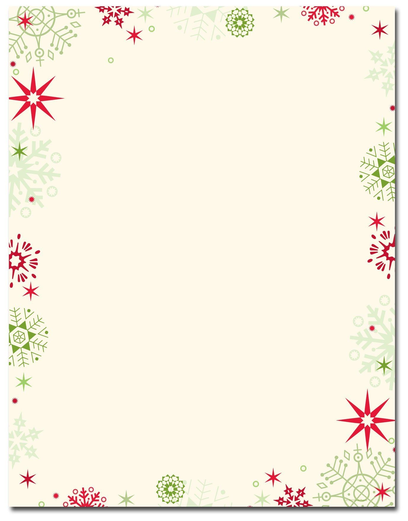Free Printable Christmas Stationery Templates