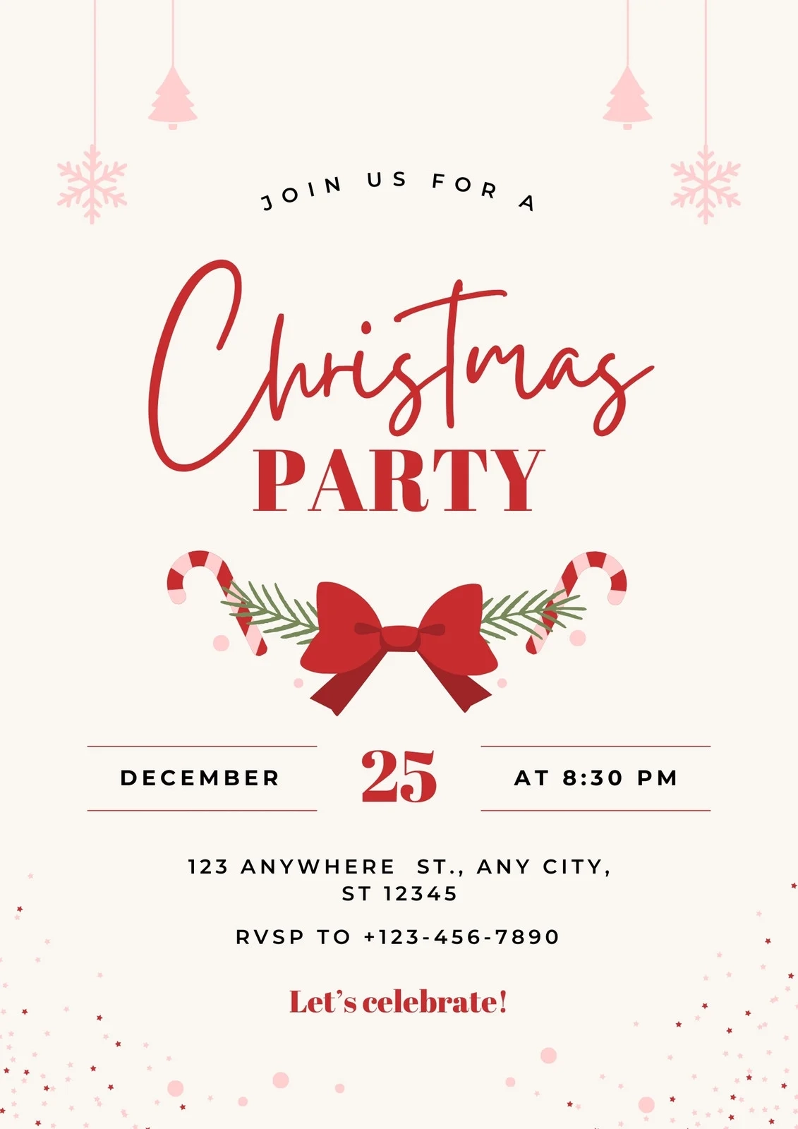 Free Printable Customizable Christmas Flyer Templates Canva