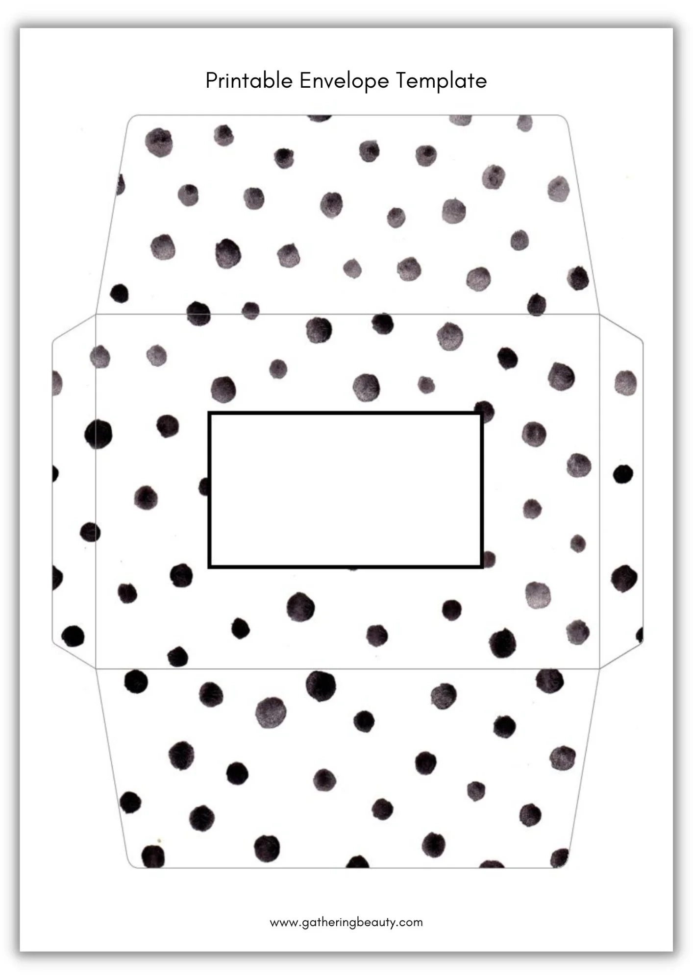 Printable Diy Envelope Template
