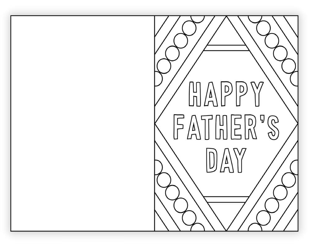 Printable Fathers Day Card Template