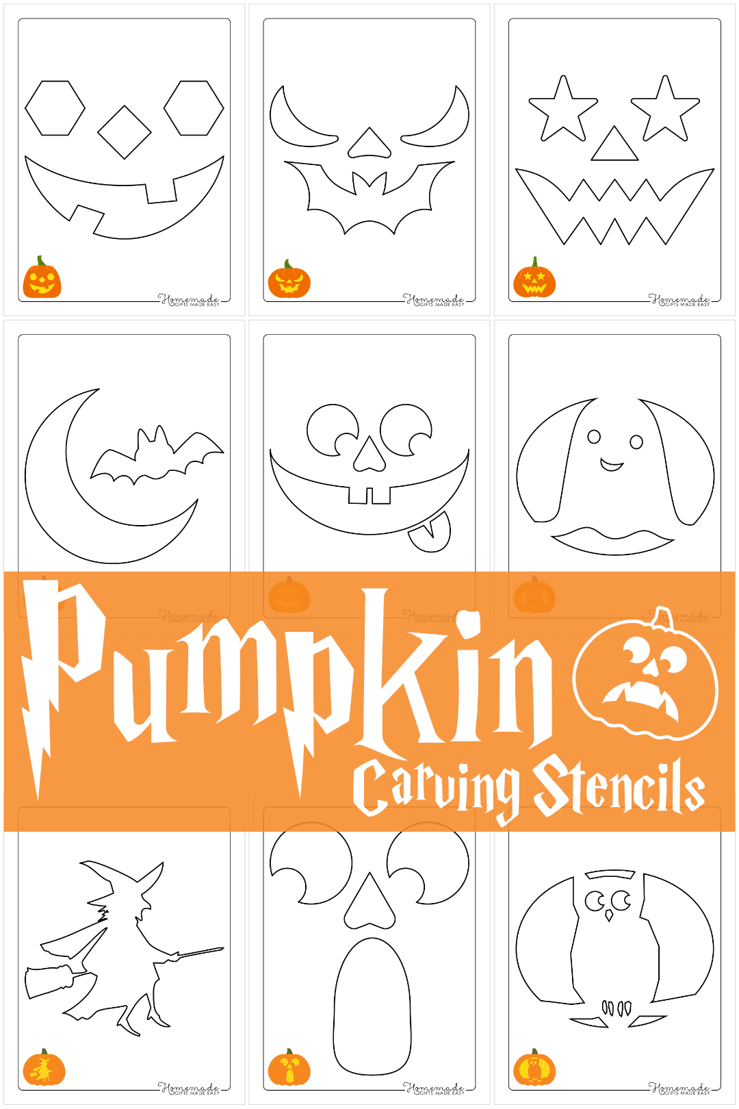 Free Printable Jack O Lantern Faces Templates