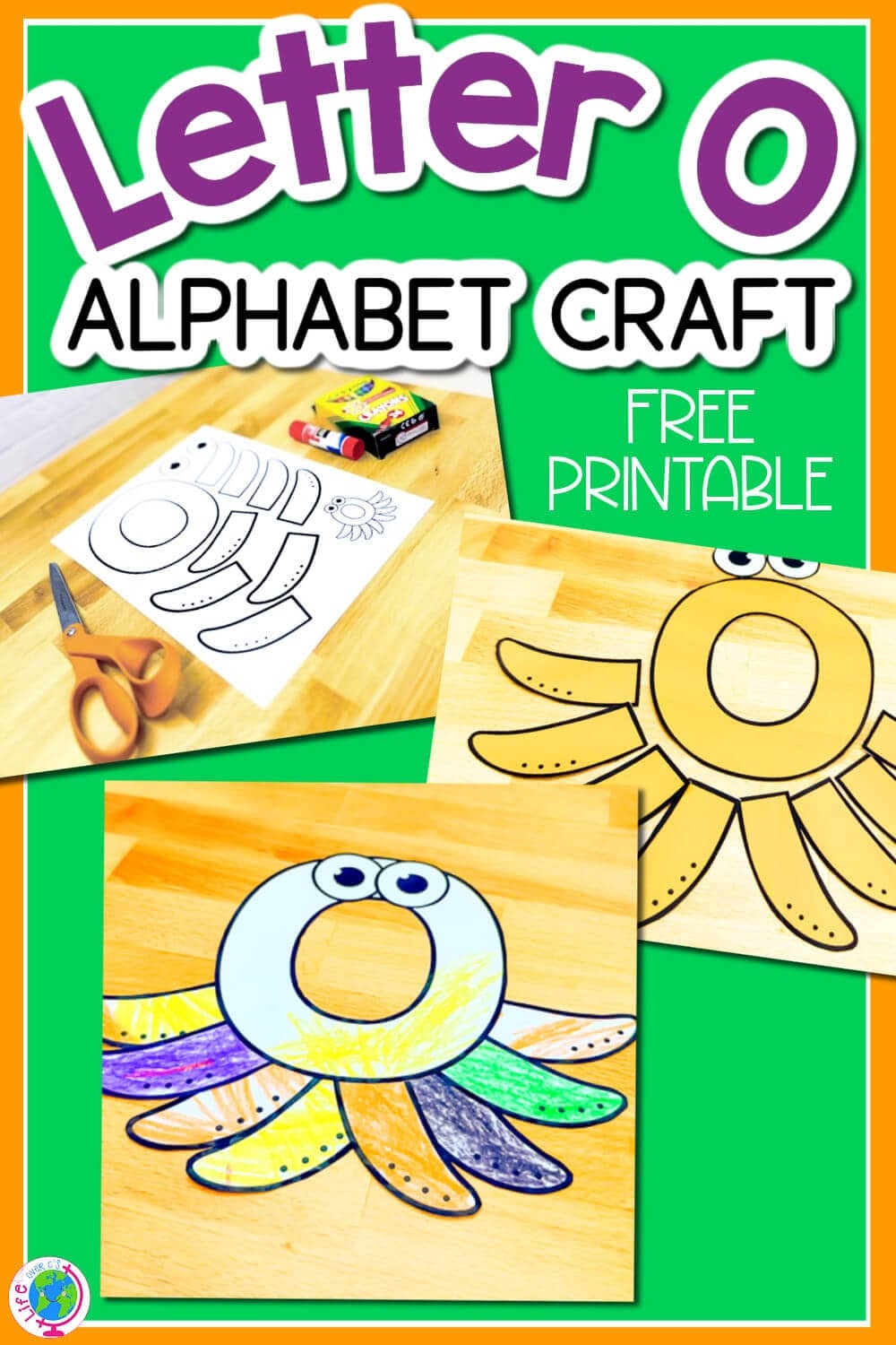 Free Printable Uppercase Letter O Craft Template