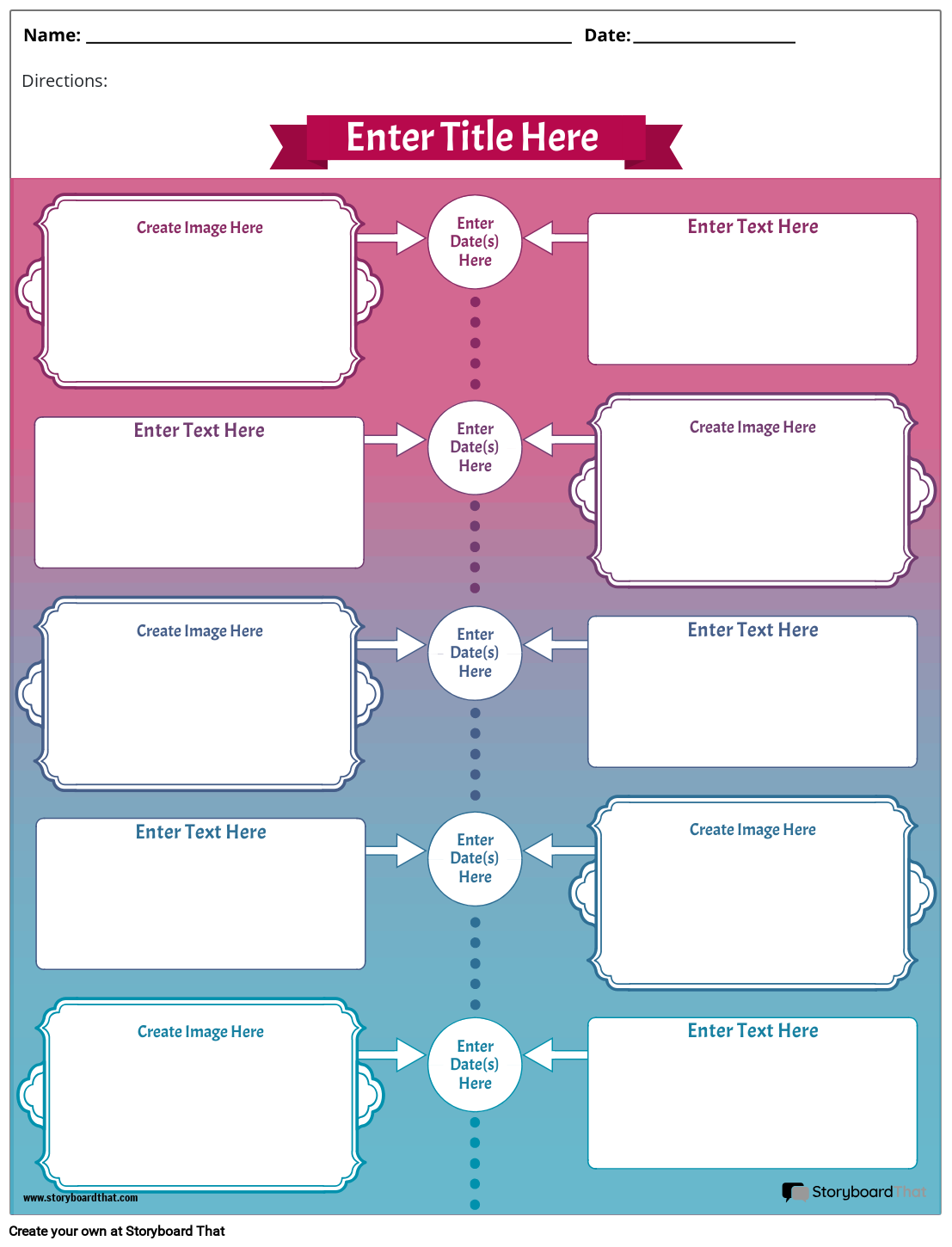 Printable Editable Timeline Template Printable Editable Timeline Template