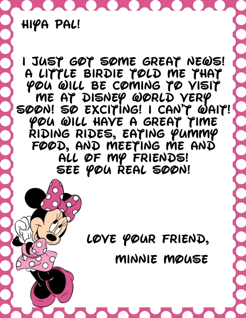 Free You 39 re Going To Disney World Printable Letters And Tickets Free You 39 re Going To Disney World Printable Letters And Tickets
