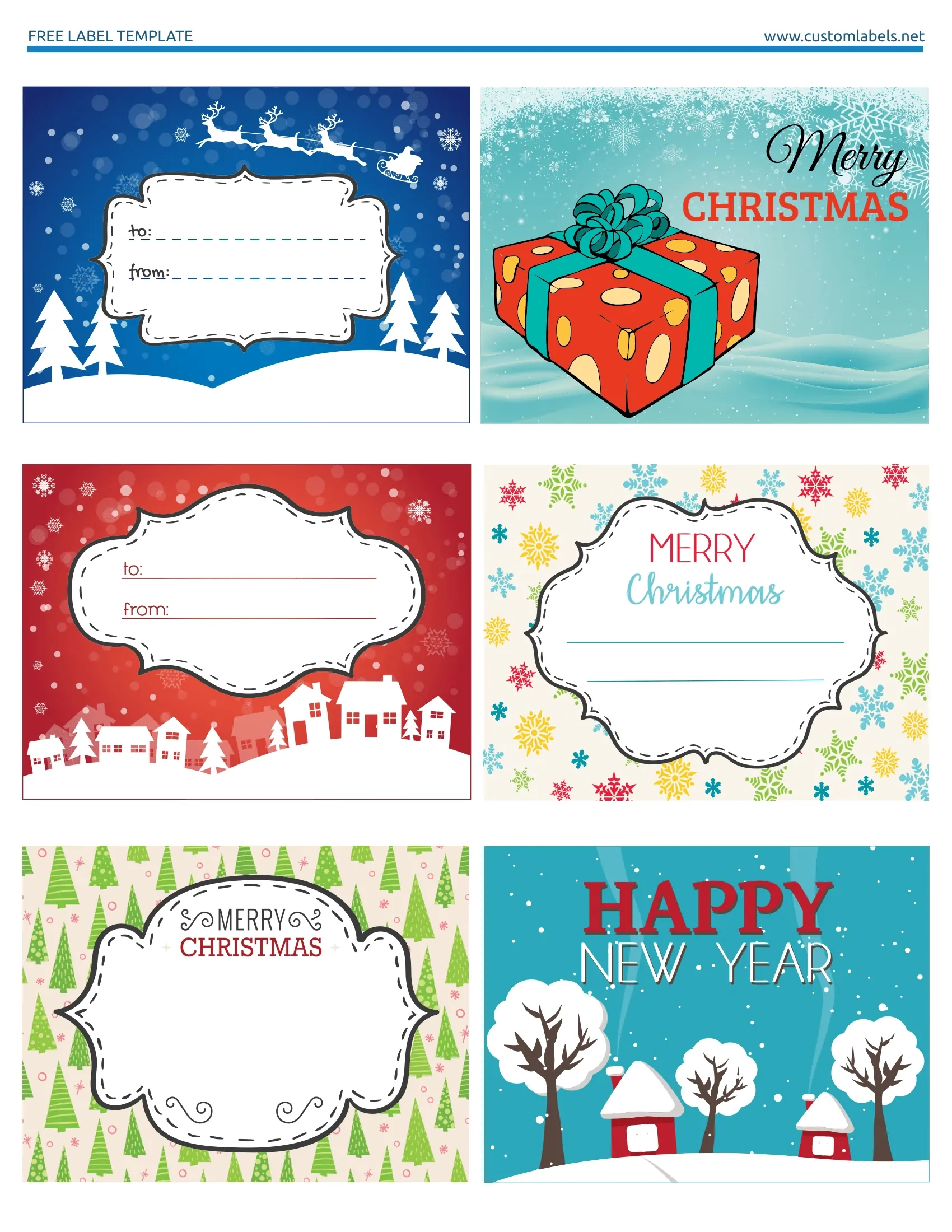 Christmas Tag Printable Template
