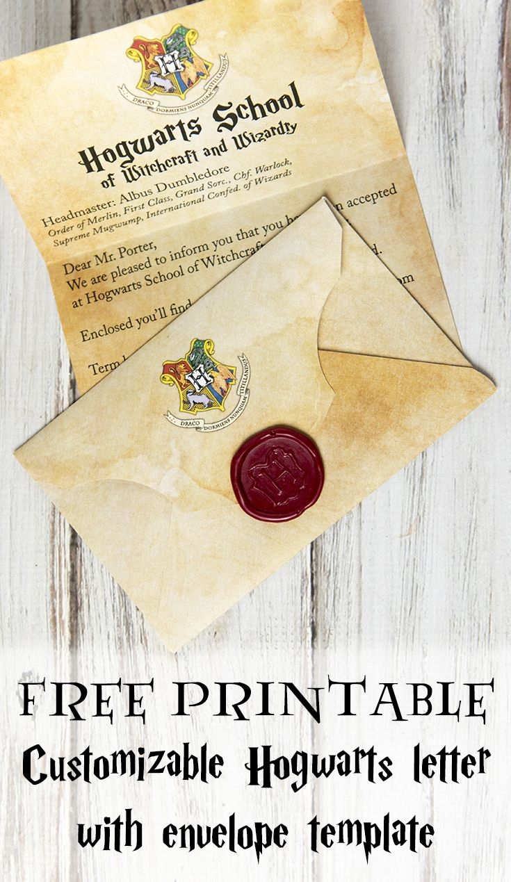 Free Harry Potter Envelope Template Printable