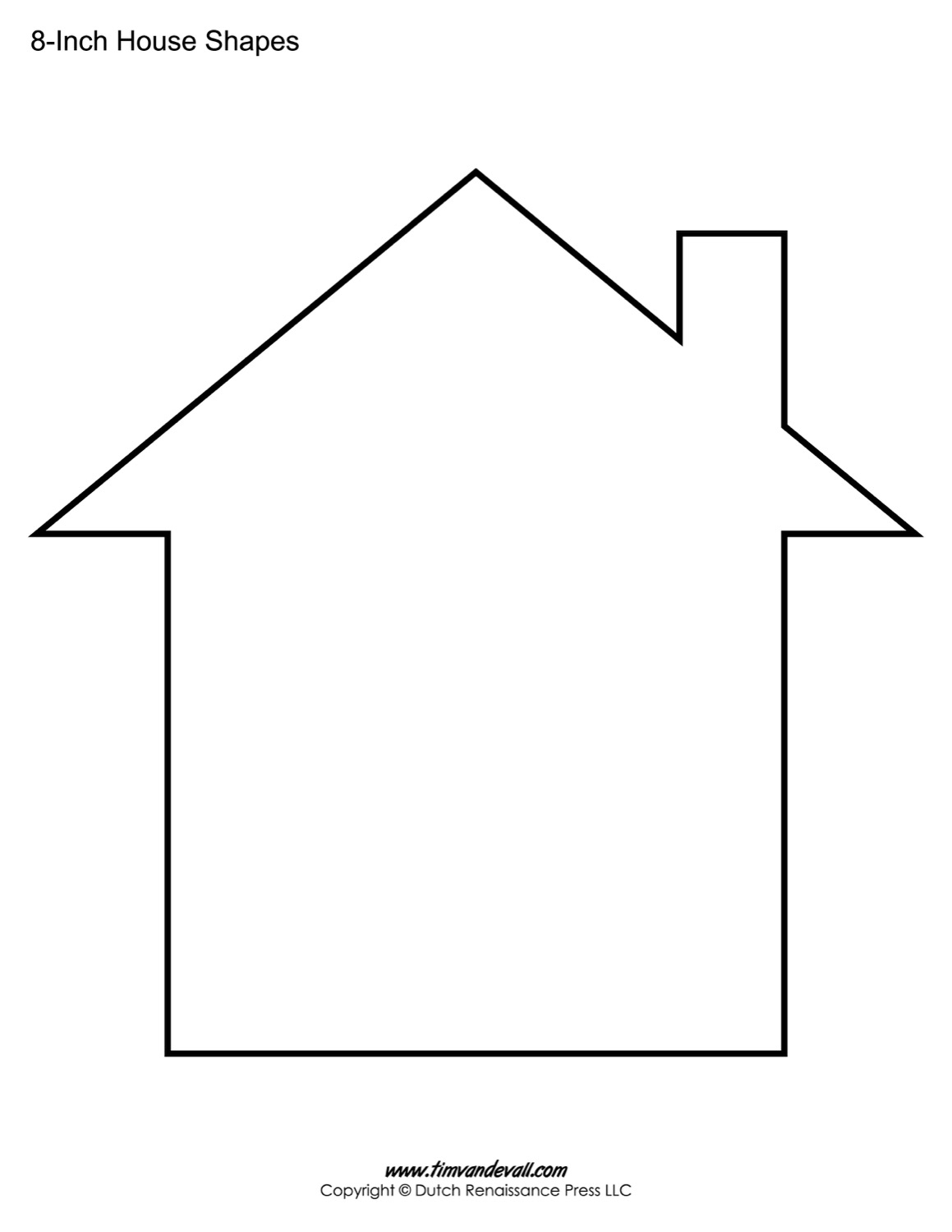 Blank House Template Printable
