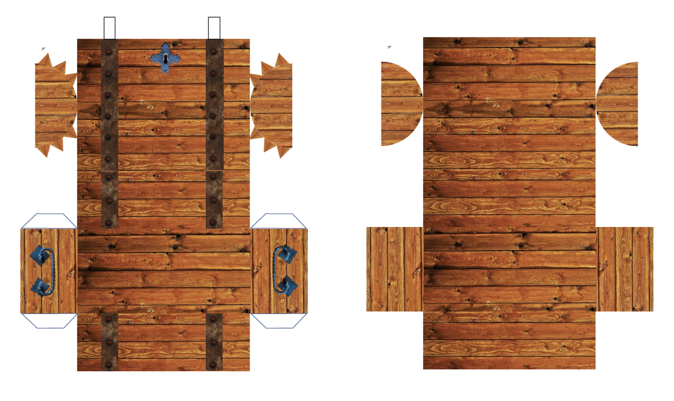 Cut Out Printable Treasure Chest Template Cut Out Printable Treasure Chest Template