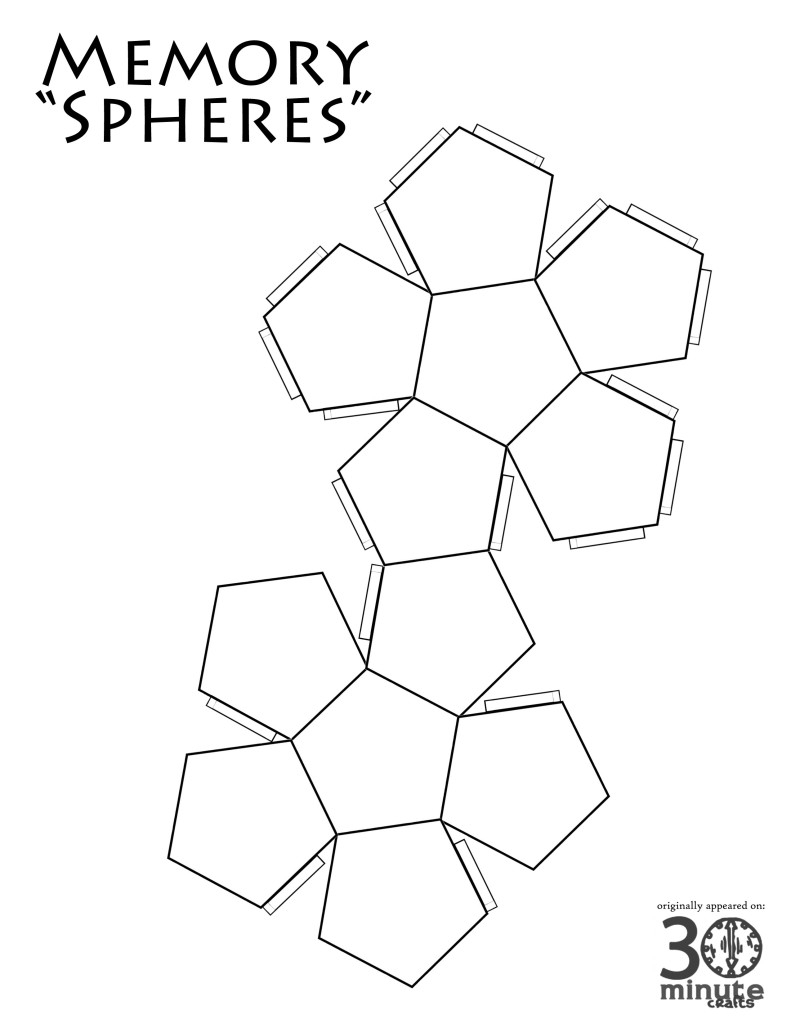 Printable Cut Out Sphere Template Printable Cut Out Sphere Template