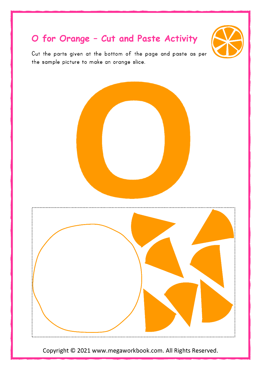 Printable Letter O Craft Template