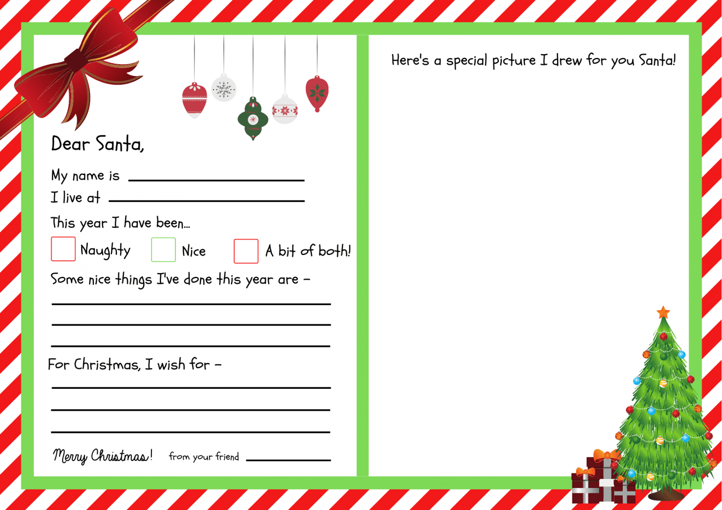 Christmas Letter Templates Free Printable Christmas Letter Templates Free Printable