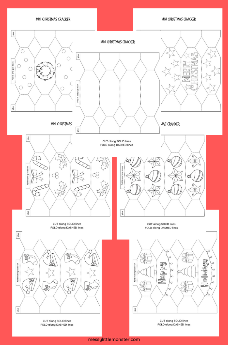 Free Printable Printable Christmas Cracker Template