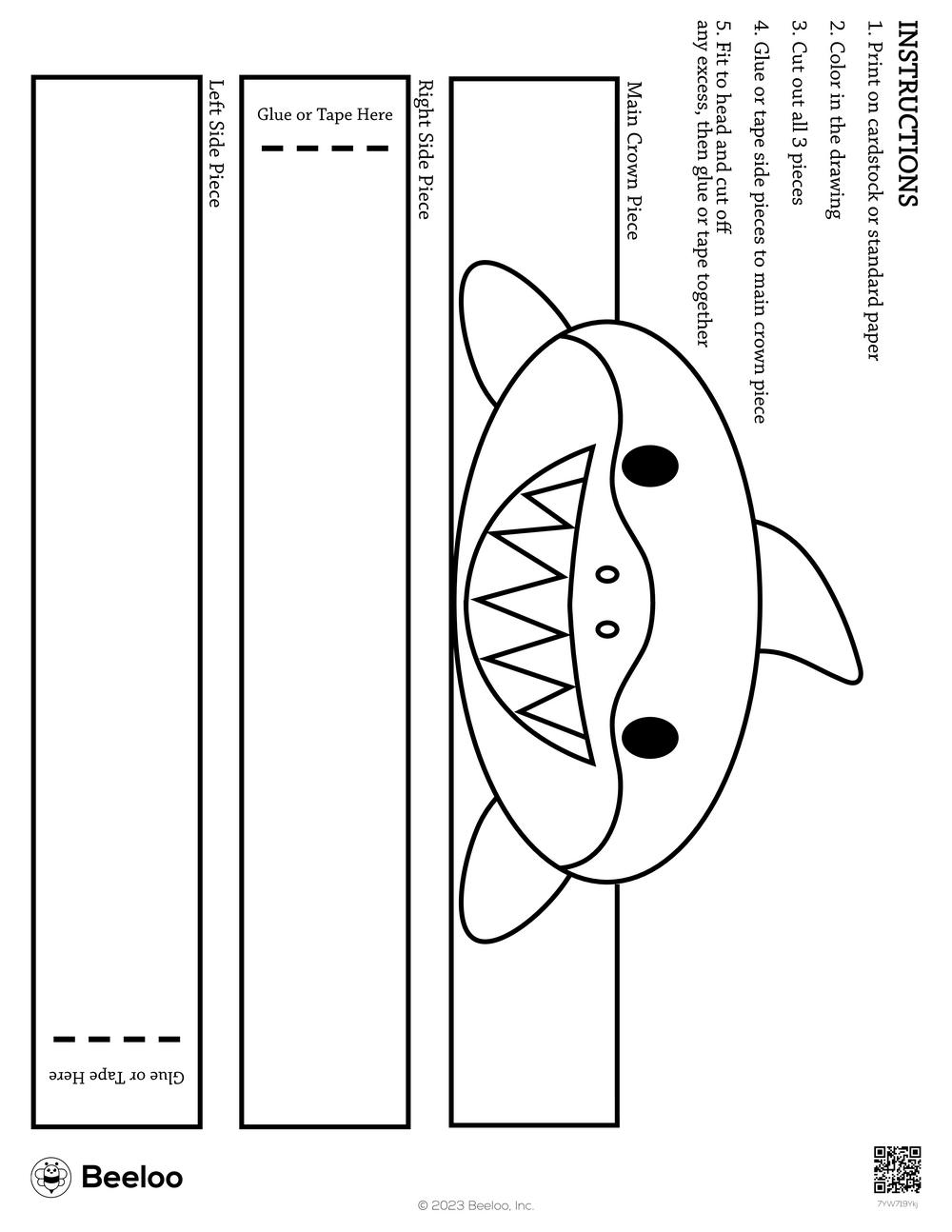 Ocean themed Paper Hats Beeloo Printable Crafts And Activities