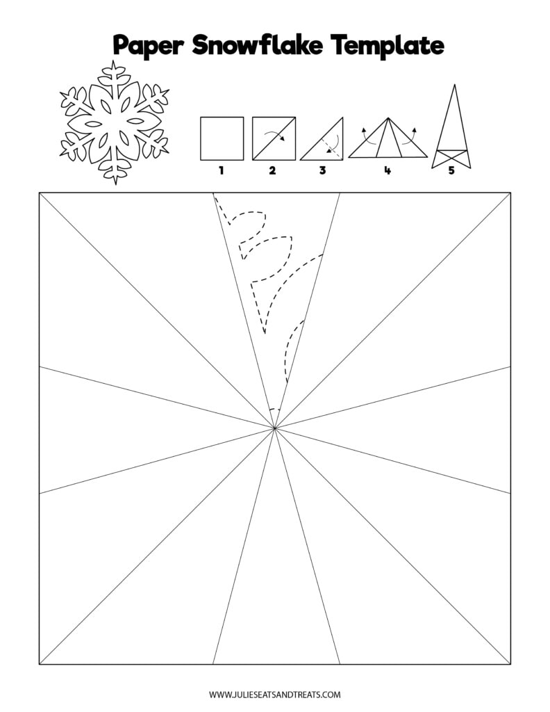 Printable Easy Snowflake Template